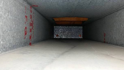 Totally cleaned air ducts