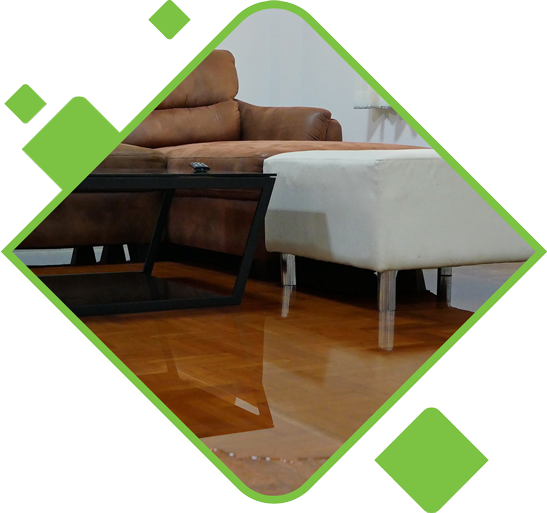 Home that needs water damage restoration after a flood