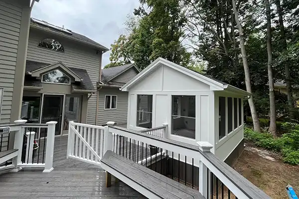 Deck and 4 season room