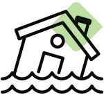 water damage restoration icon